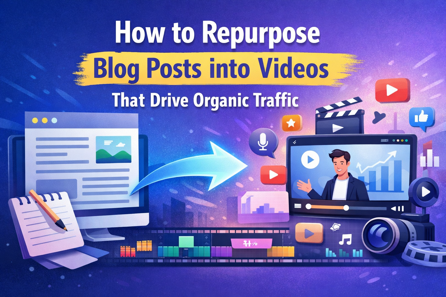 How to Repurpose Blog Posts into Videos That Drive Organic Traffic