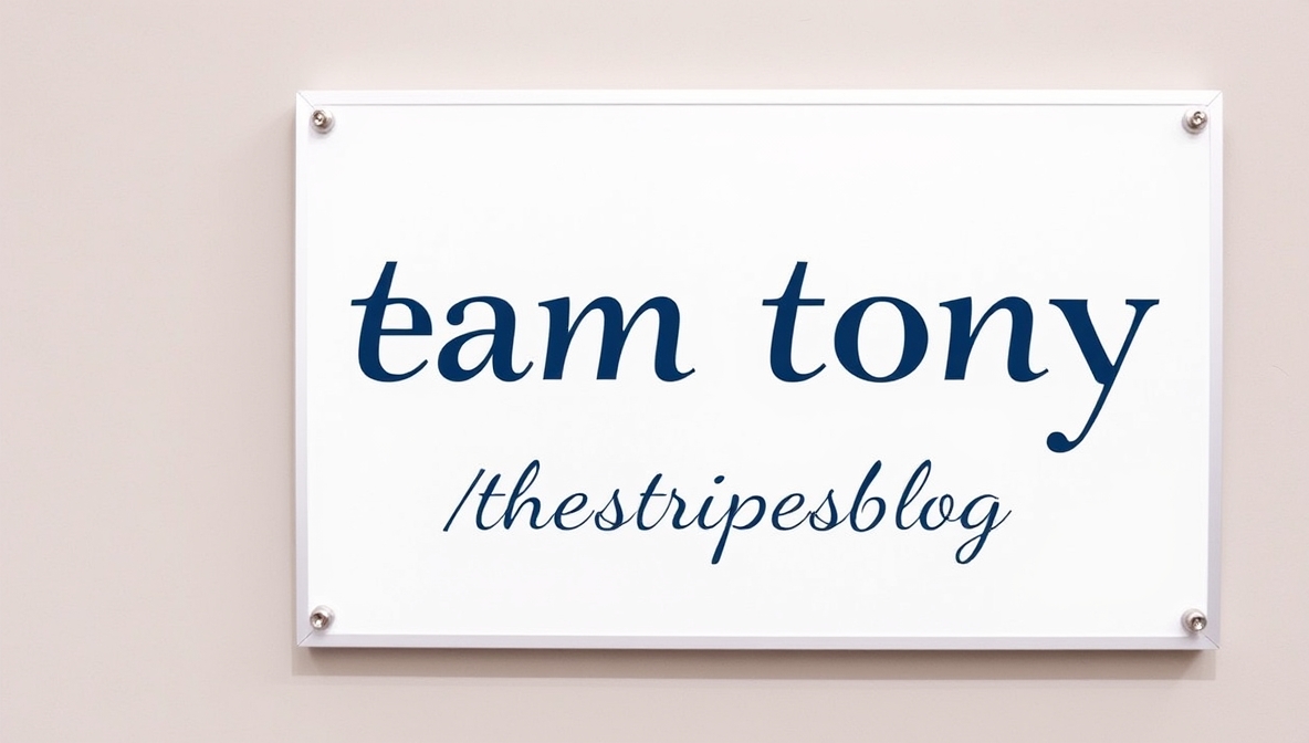 team tony thestripesblog