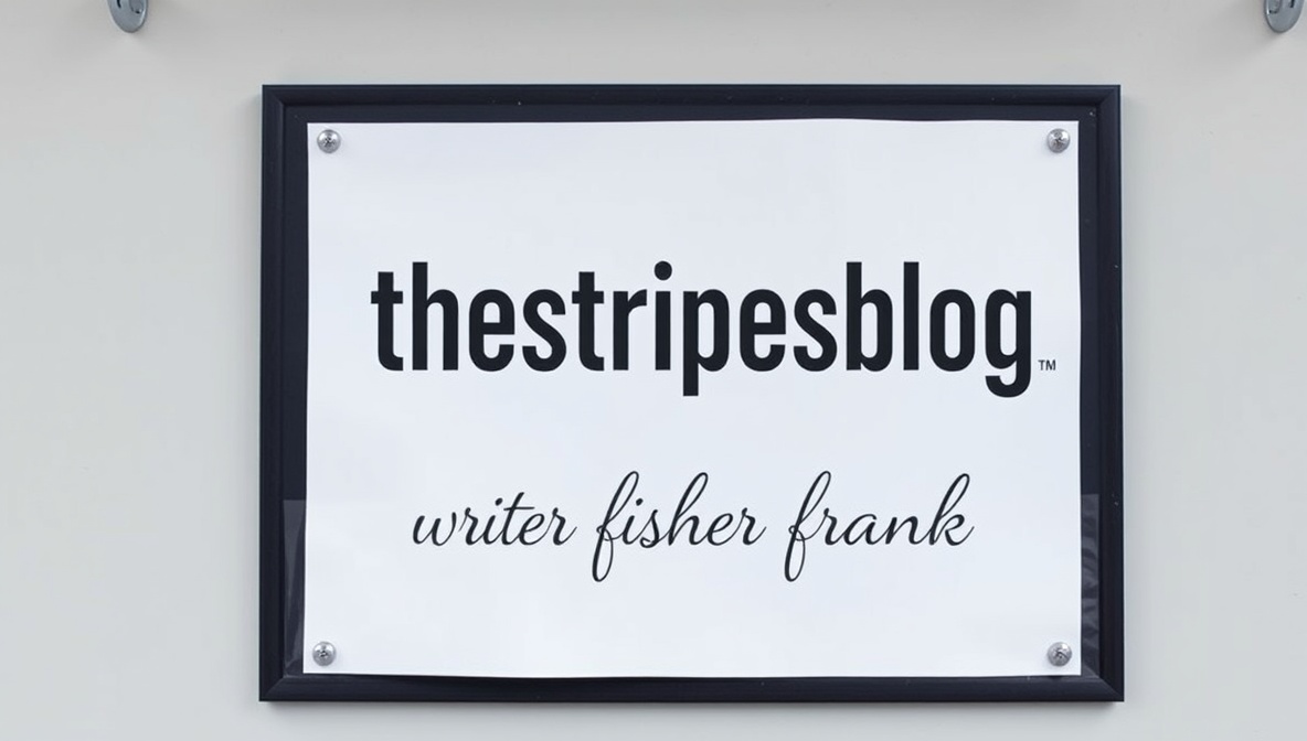 thestripesblog writer fisher frank: Insights, Writing Style, and Creative Blogging Strategies