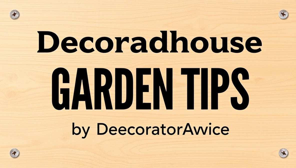 decoradhouse garden tips by decoratoradvice